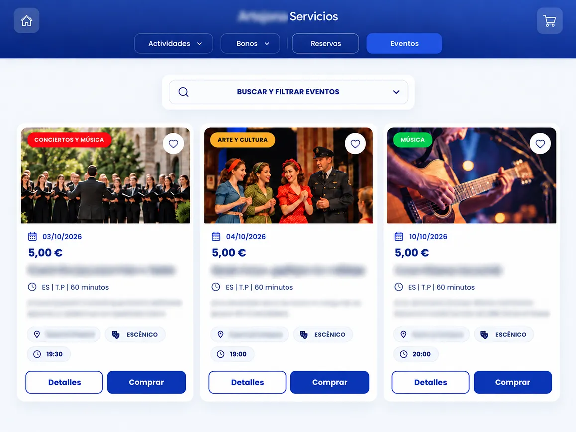 Img compra de eventos en odin